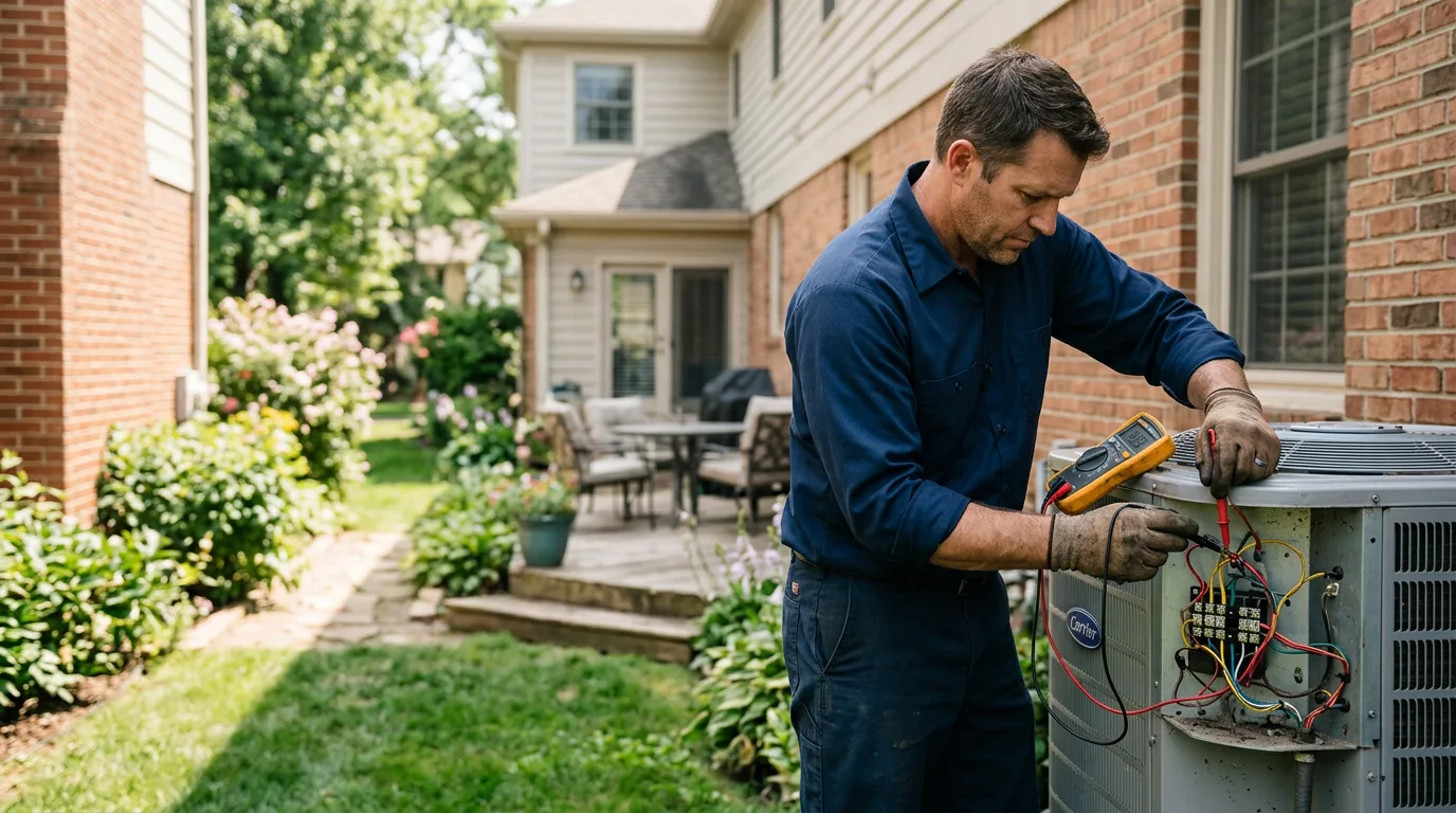 HVAC technician working near New Llano, LA